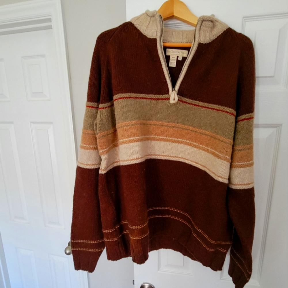 Xl wool blend half zip sweater